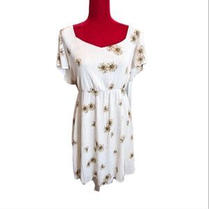 Altar'd State Arula White Floral Dress Size 1X